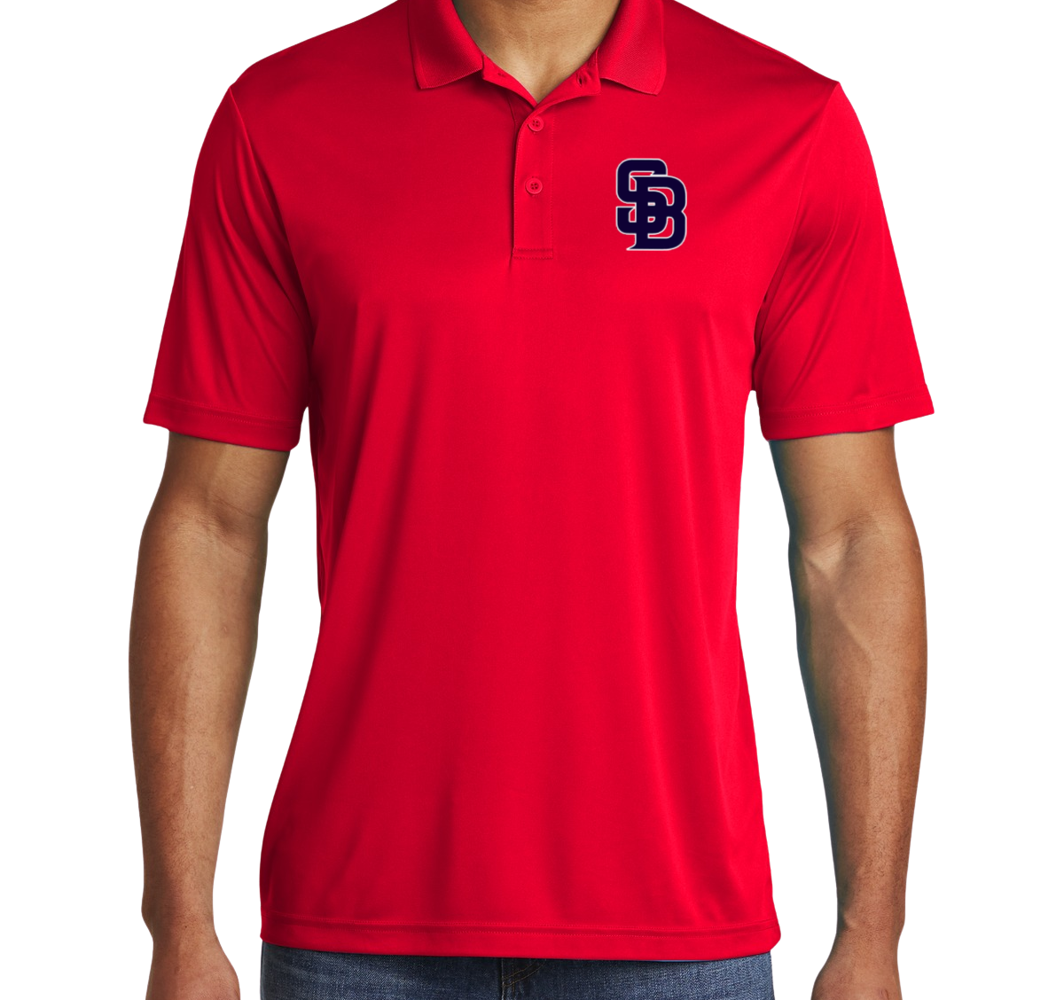 Men's Performance Polo, Red
