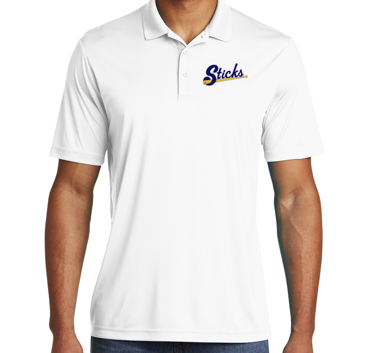Men's Performance Polo, White